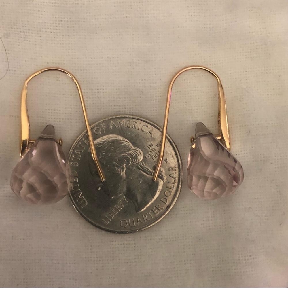 Swarovski pink crystal earring